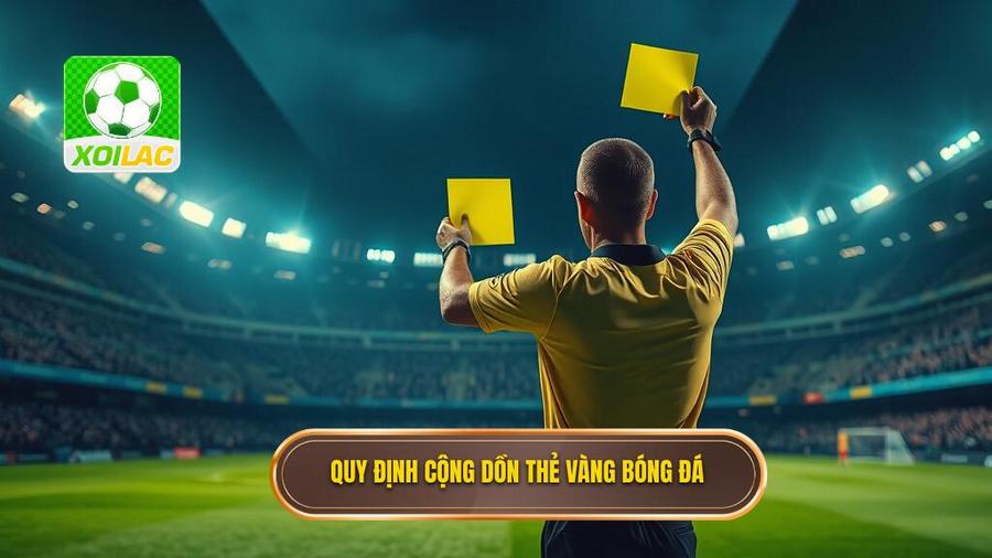 2. Quy định cộng dồn thẻ vàng bóng đá