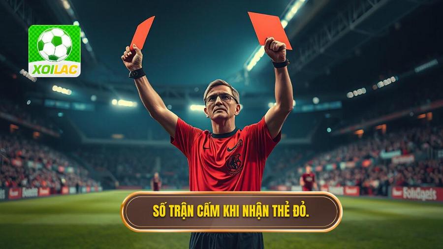 2. Số trận cấm khi nhận thẻ đỏ.