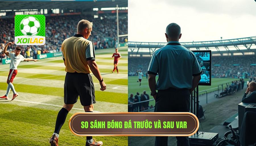 Bảng so sánh: Bóng đá trước và sau khi có VAR
